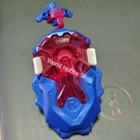 Full Custom Beylauncher LR Red/Blue - Comes with Power Gear, Long String/Core and Bearing Spin Units