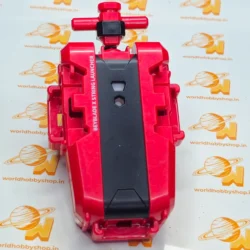 25. Beylauncher R (String Launcher) Red Phoenix Wing Ver. (1) Launcher Grip - Takara Tomy - Burst - Gunmetal