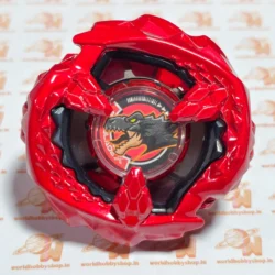 4. TyrannoBeat 7-70R Metal Coat Red - Top View Top view of Takara Tomy TyrannoBeat Metal Coat Red 7-70R Beyblade X combination