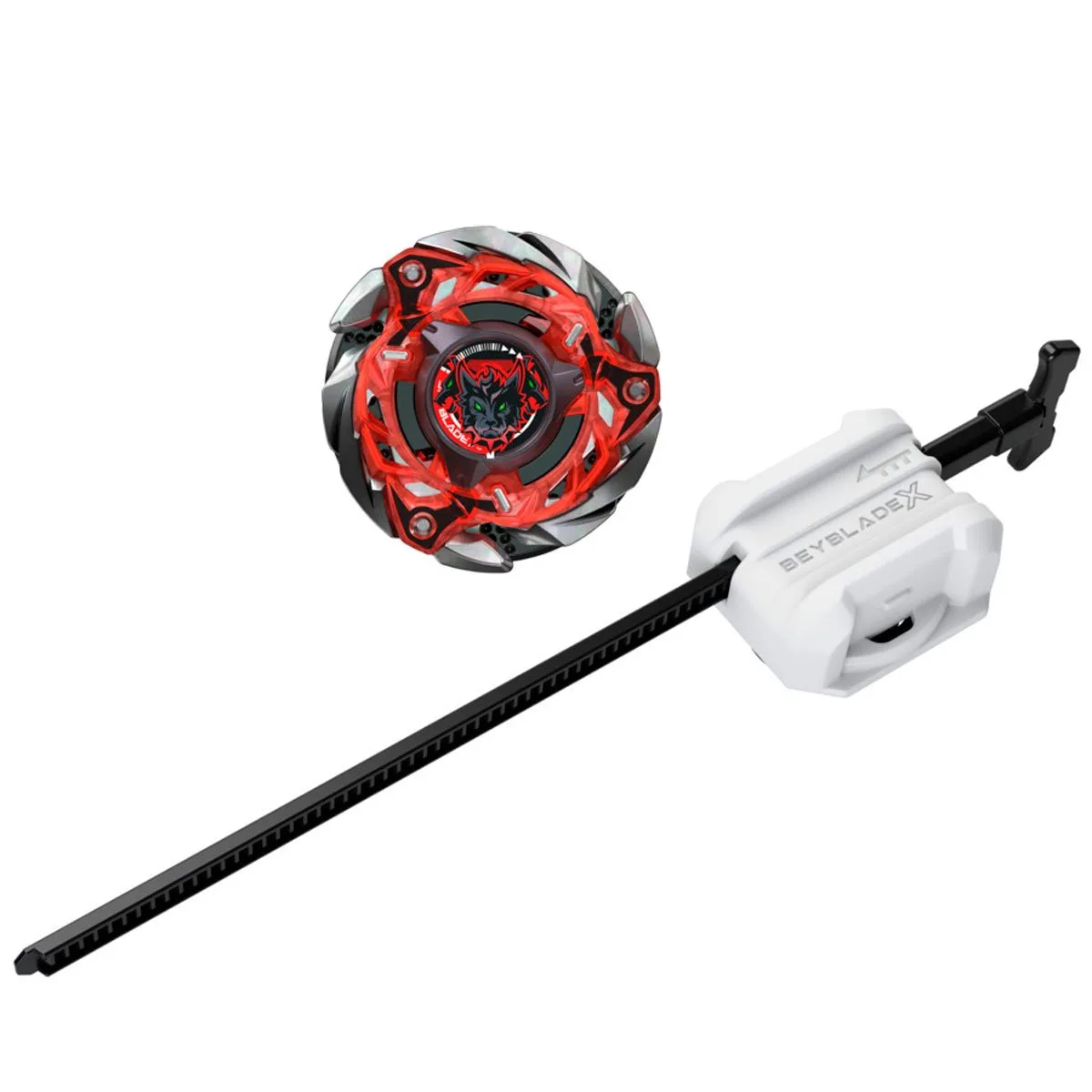 Beyblade X Flame Cerberus W 5-80WB with launcher and ripcord